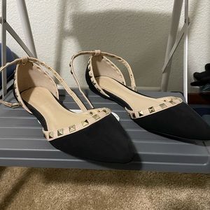 Wild Diva Lounge Studded Flats